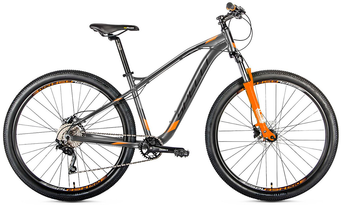 Фотография Велосипед Spelli SX-6200 27,5" (2019)  Серо-оранжевый